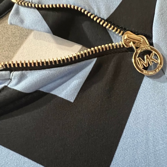 #9 Michael Kors Chevron Dress Black & Blue - Picture 4 of 8